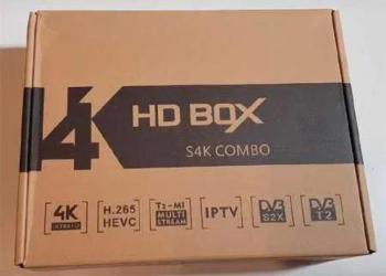 Новый ресивер (тюнер) HD BOX S4K Combo (поддержка UltraHD)